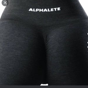 ALPHALETE AMPLIFY BLACK MERL LEGGINGS